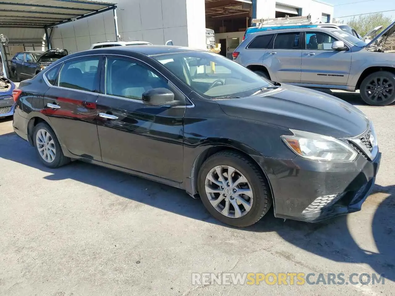 4 fotografías del automóvil dañado 3N1AB7AP7KY438111 NISSAN SENTRA 2019