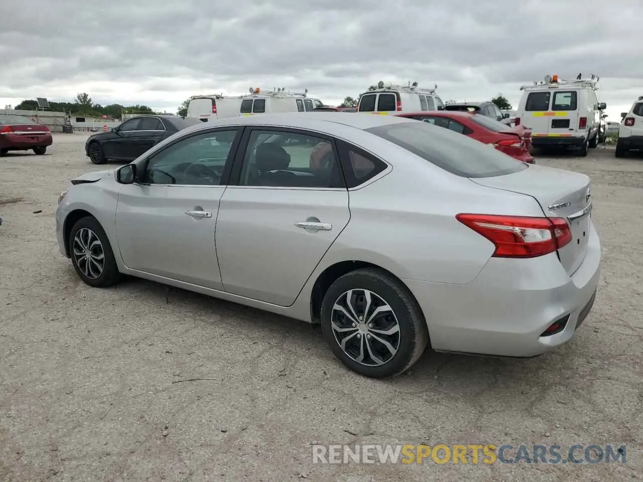 2 fotografías del automóvil dañado 3N1AB7AP7KY444961 NISSAN SENTRA 2019