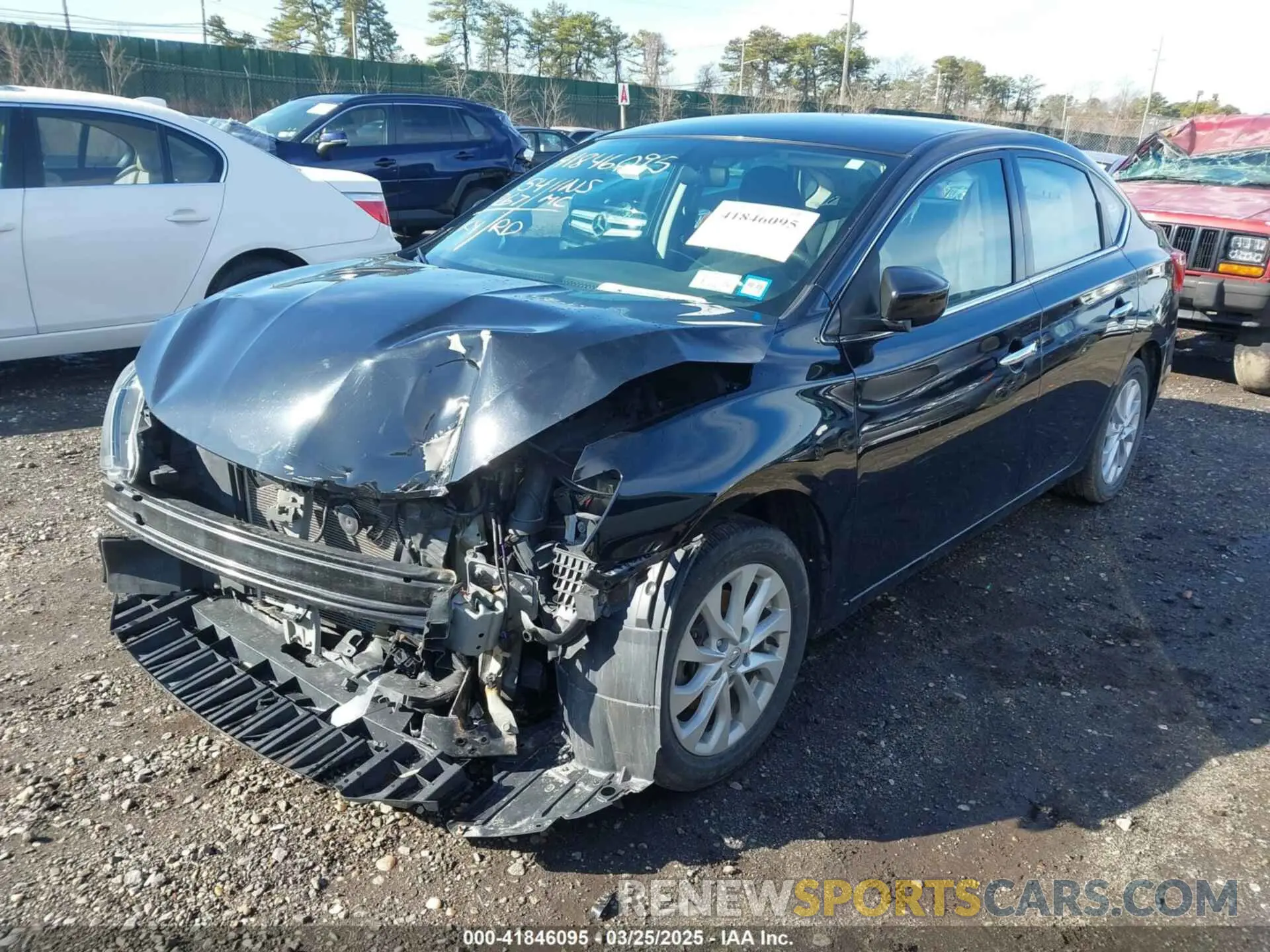 2 fotografías del automóvil dañado 3N1AB7AP7KY445186 NISSAN SENTRA 2019