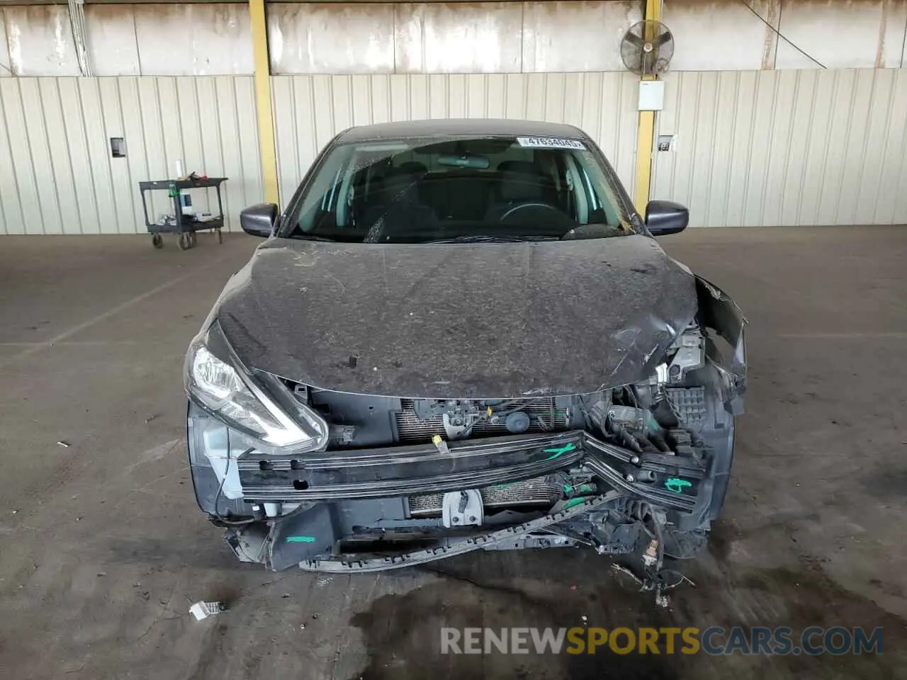 5 fotografías del automóvil dañado 3N1AB7AP7KY452784 NISSAN SENTRA 2019