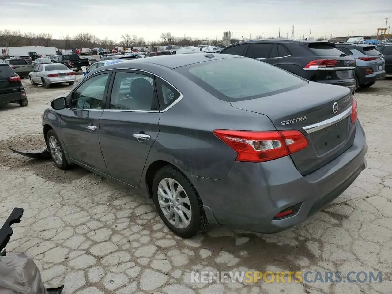 2 fotografías del automóvil dañado 3N1AB7AP8KL605900 NISSAN SENTRA 2019