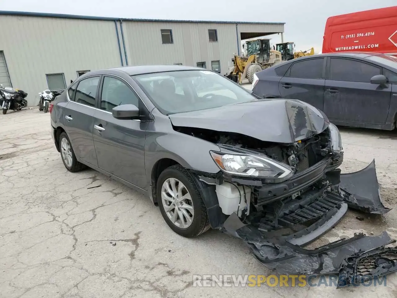 4 fotografías del automóvil dañado 3N1AB7AP8KL605900 NISSAN SENTRA 2019