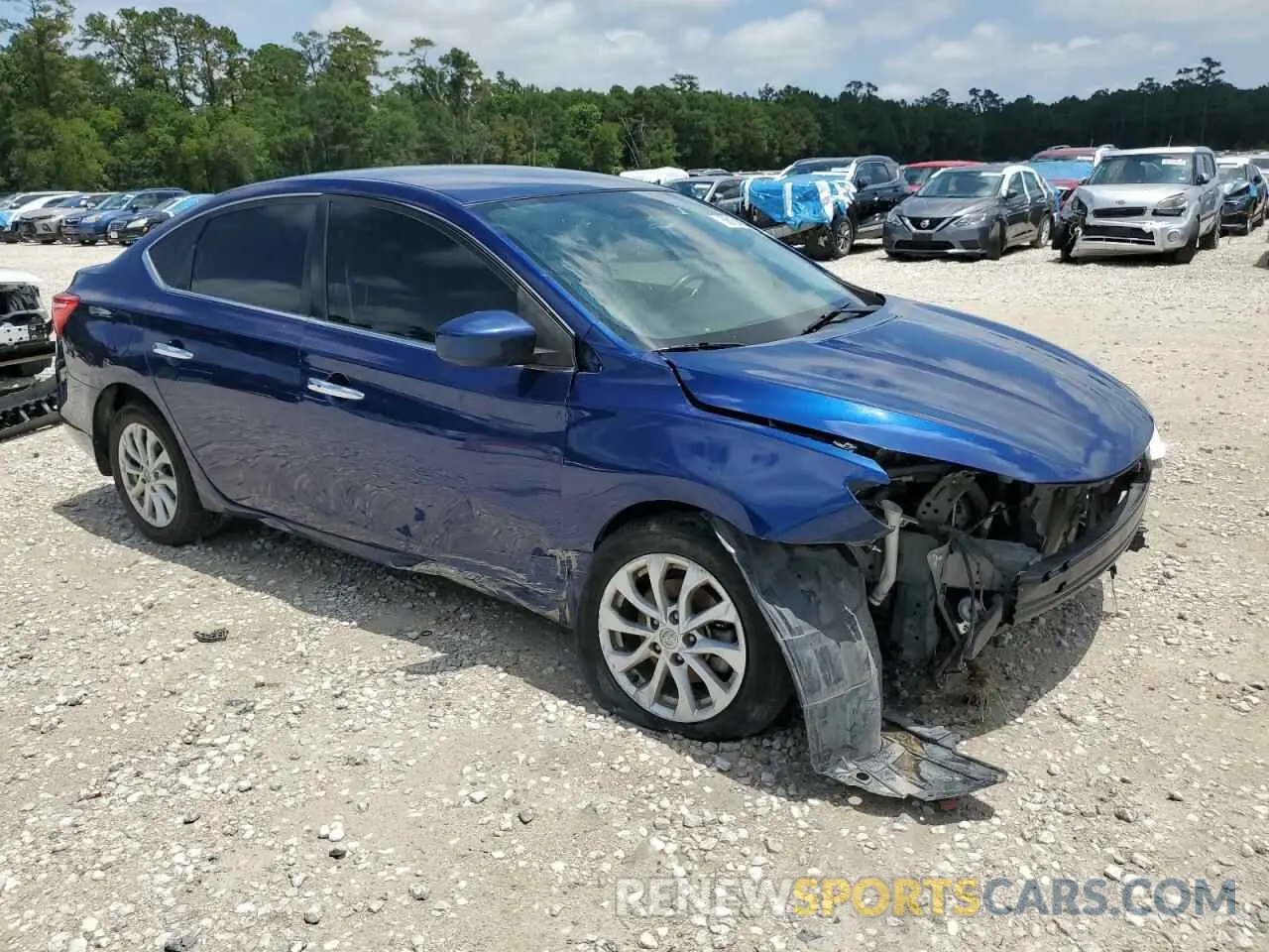 4 fotografías del automóvil dañado 3N1AB7AP8KY214572 NISSAN SENTRA 2019