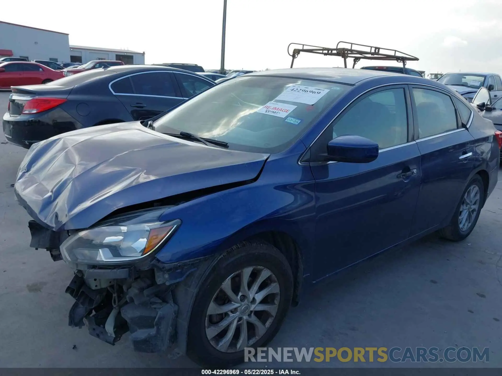 2 fotografías del automóvil dañado 3N1AB7AP8KY242095 NISSAN SENTRA 2019