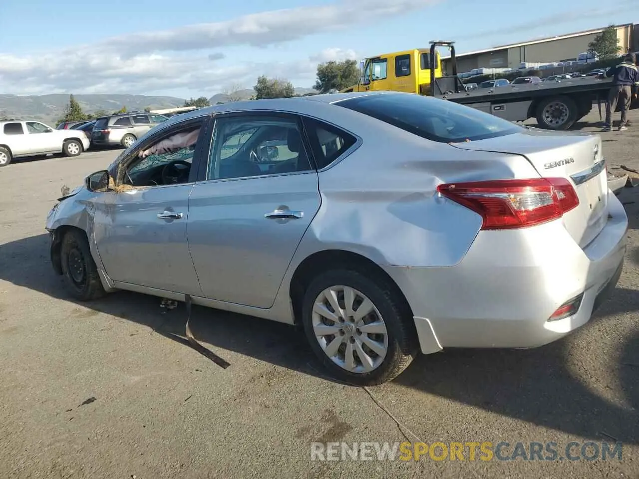 2 fotografías del automóvil dañado 3N1AB7AP8KY265912 NISSAN SENTRA 2019