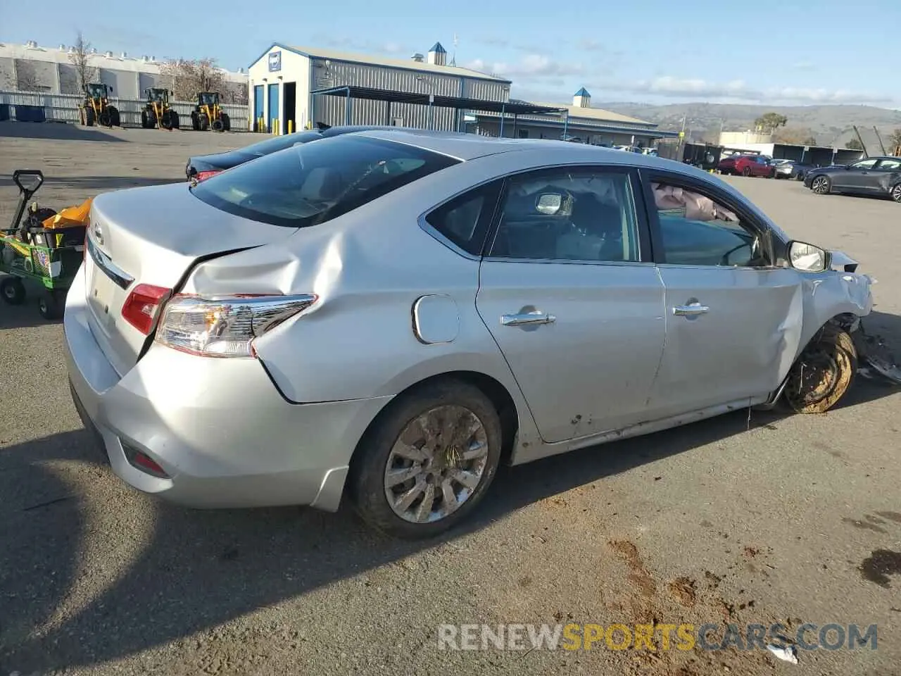 3 fotografías del automóvil dañado 3N1AB7AP8KY265912 NISSAN SENTRA 2019