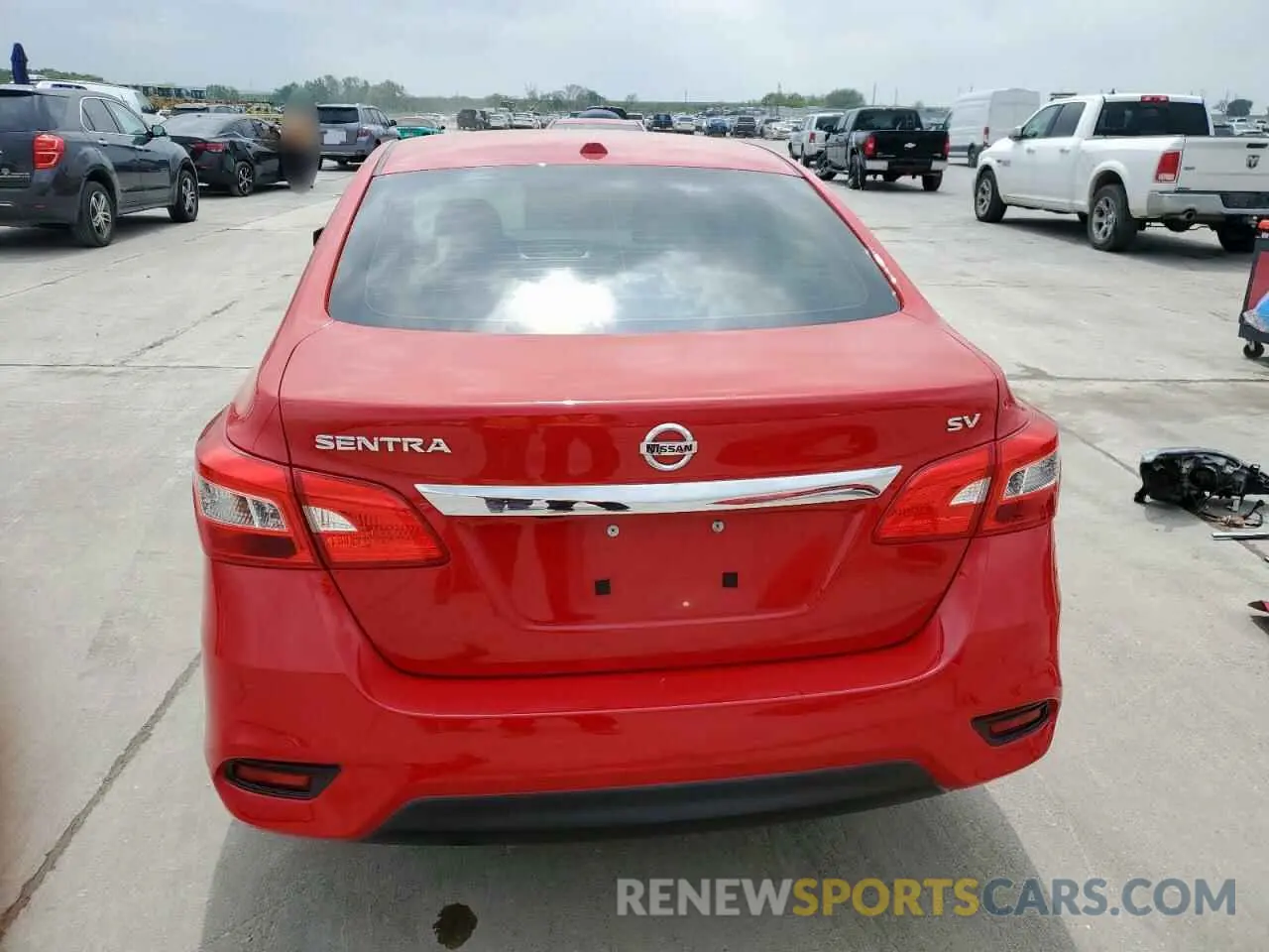 6 fotografías del automóvil dañado 3N1AB7AP8KY269751 NISSAN SENTRA 2019