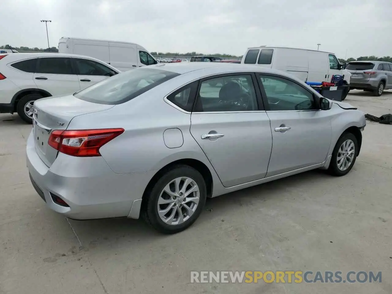 3 fotografías del automóvil dañado 3N1AB7AP8KY281270 NISSAN SENTRA 2019