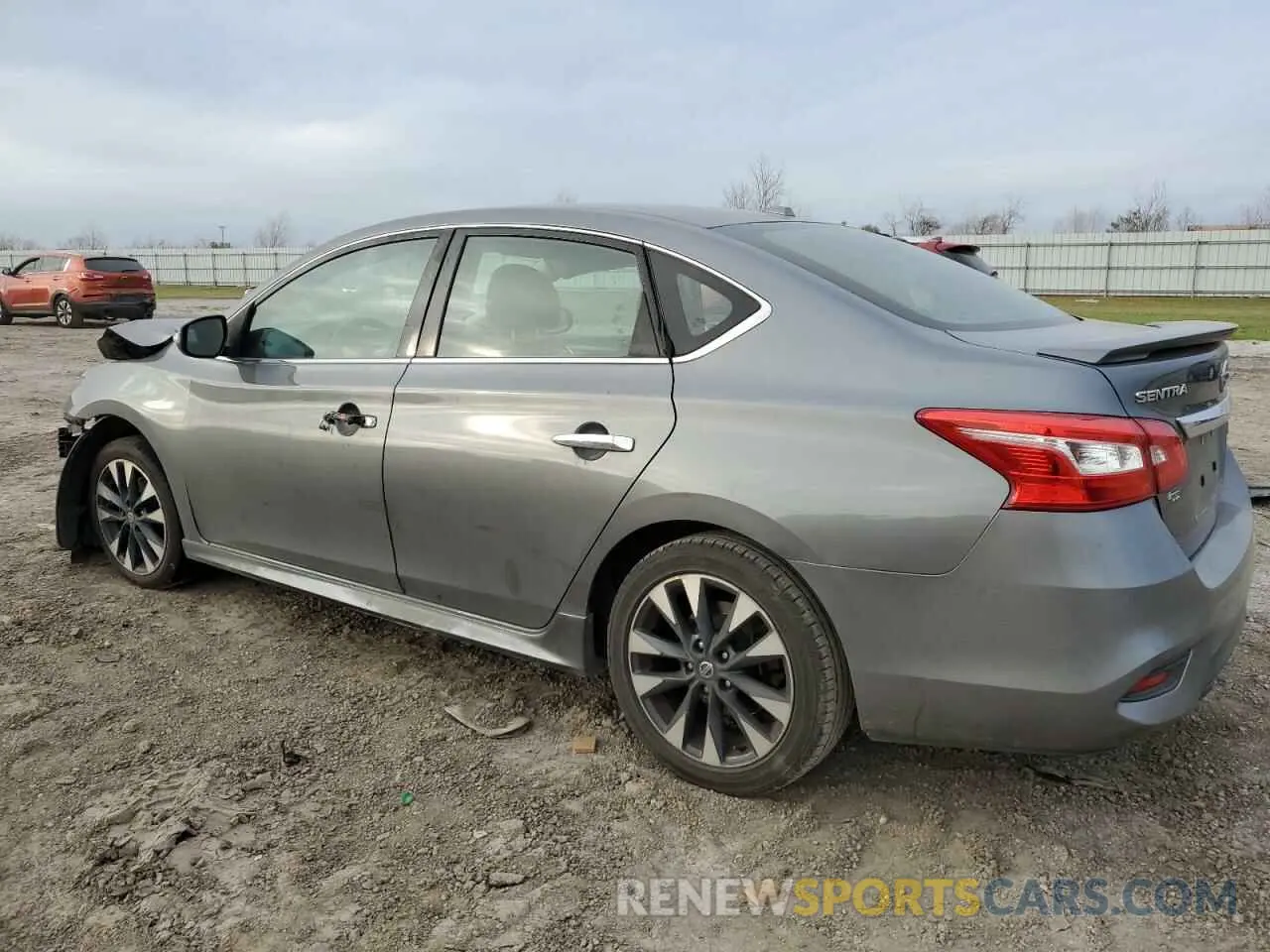2 fotografías del automóvil dañado 3N1AB7AP8KY287909 NISSAN SENTRA 2019