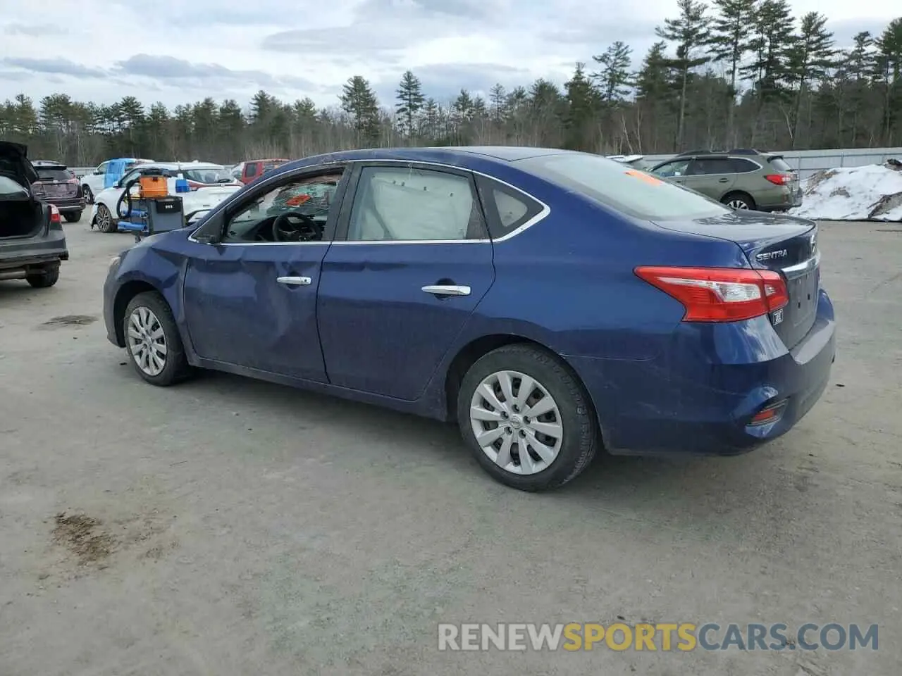 2 fotografías del automóvil dañado 3N1AB7AP8KY297369 NISSAN SENTRA 2019