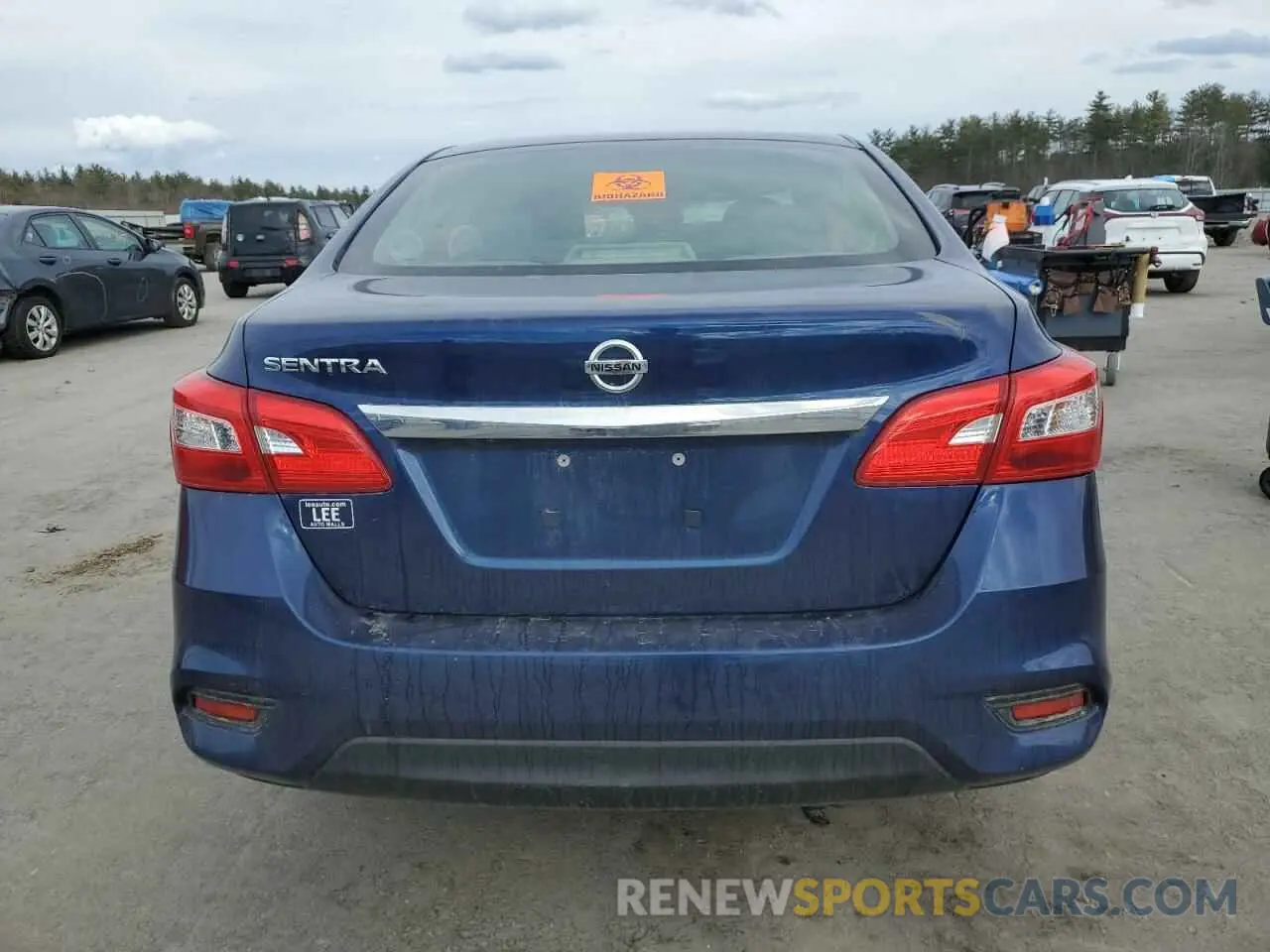 6 fotografías del automóvil dañado 3N1AB7AP8KY297369 NISSAN SENTRA 2019