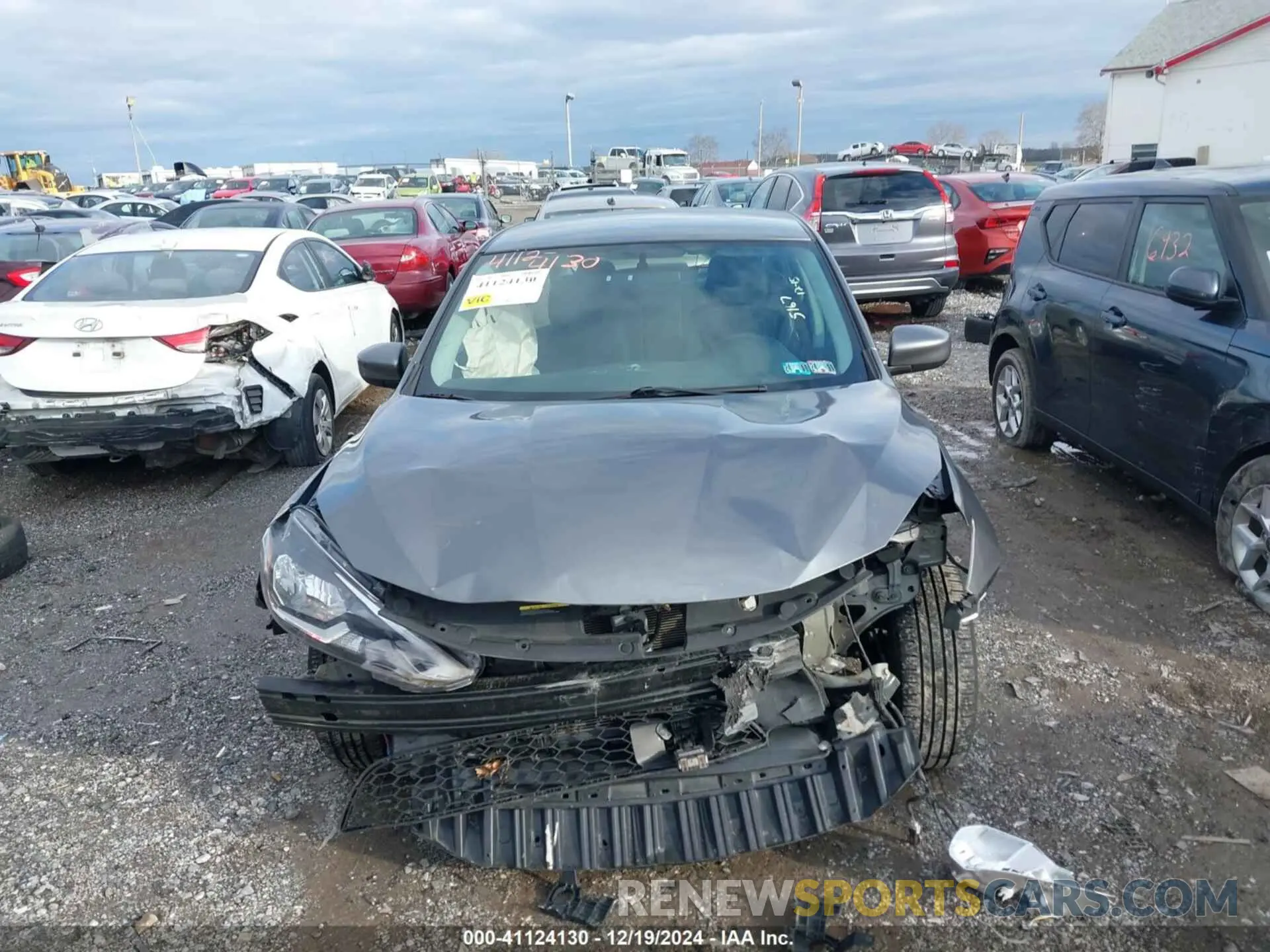 12 fotografías del automóvil dañado 3N1AB7AP8KY306989 NISSAN SENTRA 2019