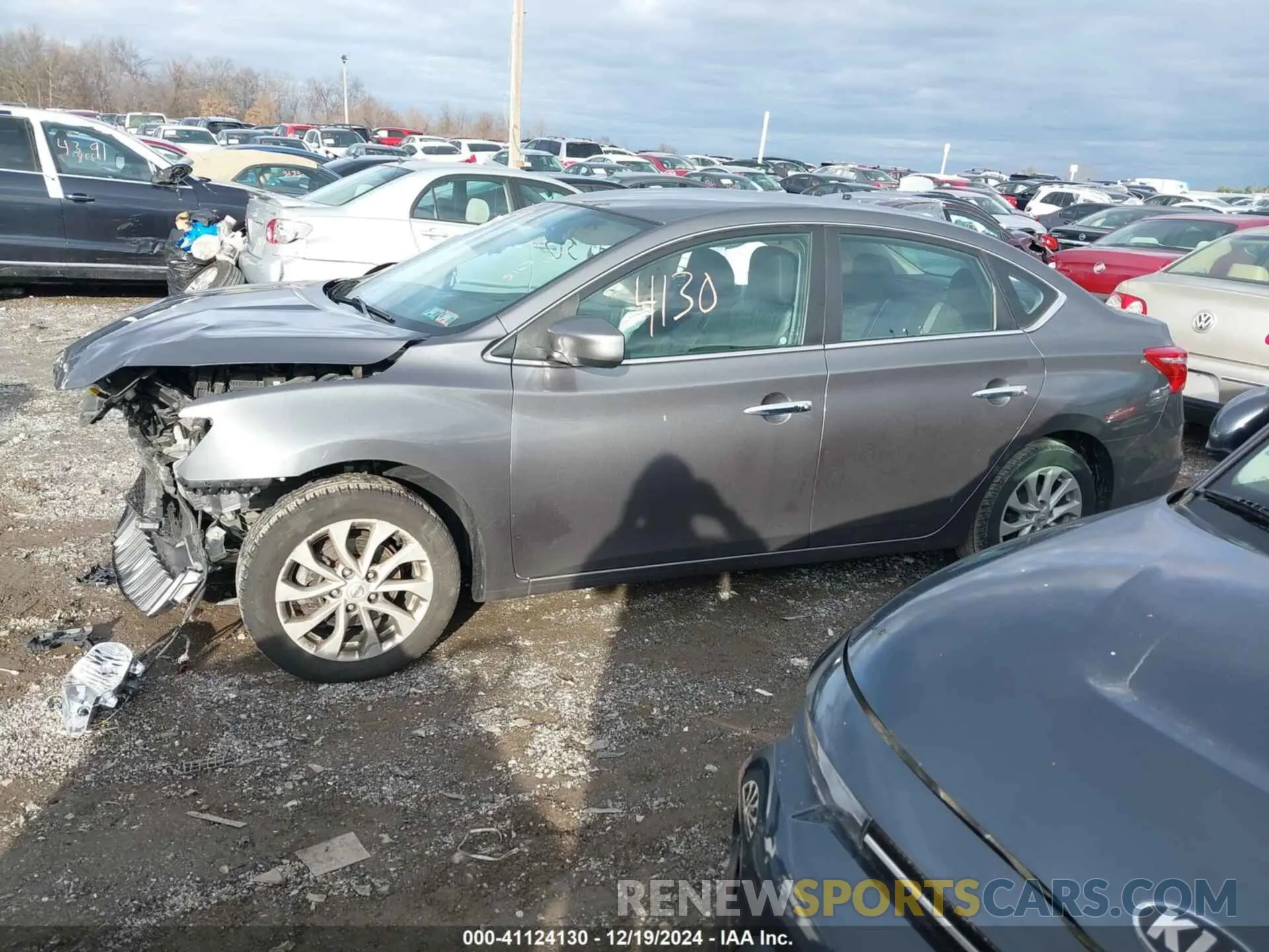 14 fotografías del automóvil dañado 3N1AB7AP8KY306989 NISSAN SENTRA 2019