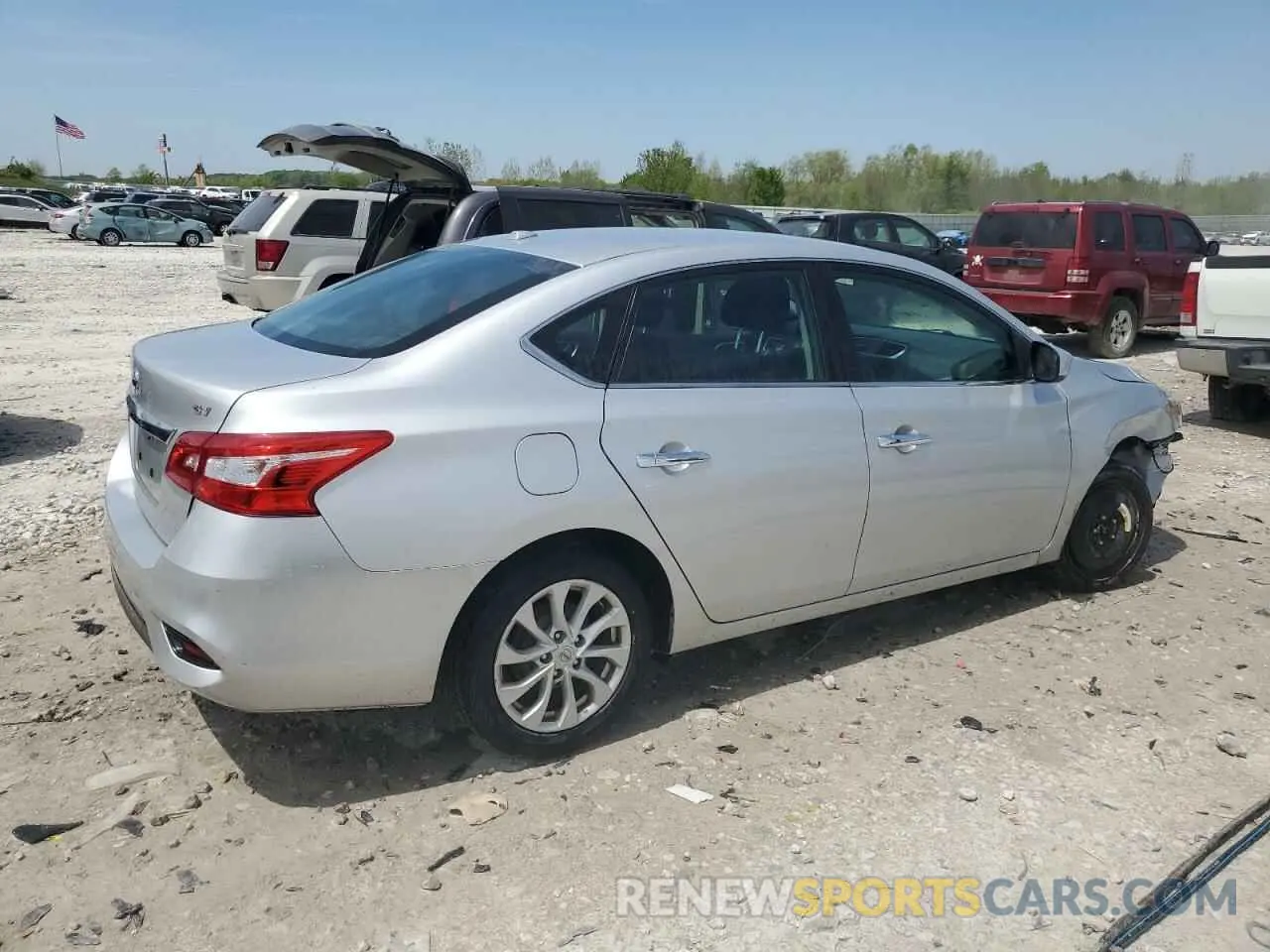 3 fotografías del automóvil dañado 3N1AB7AP8KY309049 NISSAN SENTRA 2019
