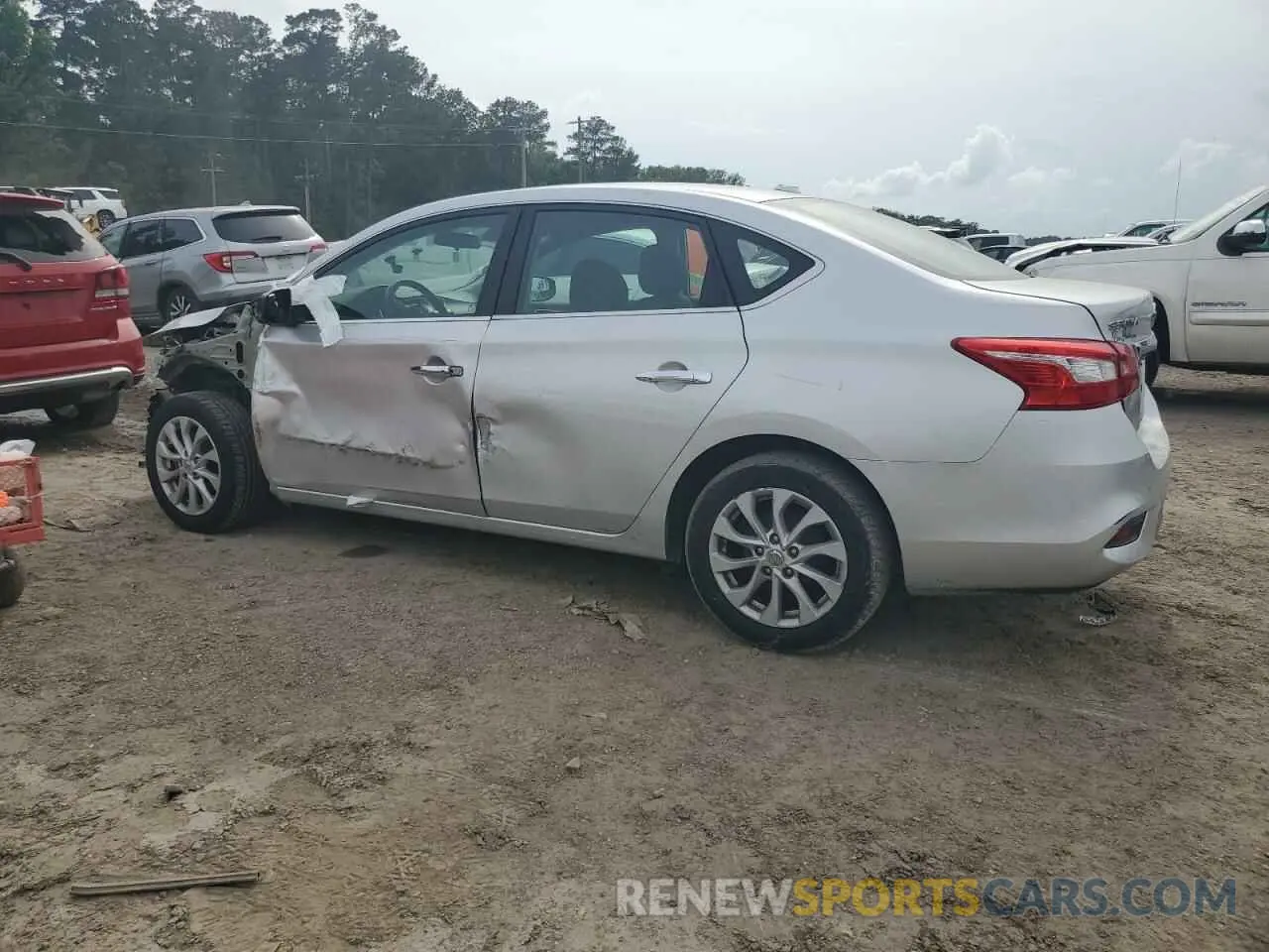 2 fotografías del automóvil dañado 3N1AB7AP8KY312355 NISSAN SENTRA 2019