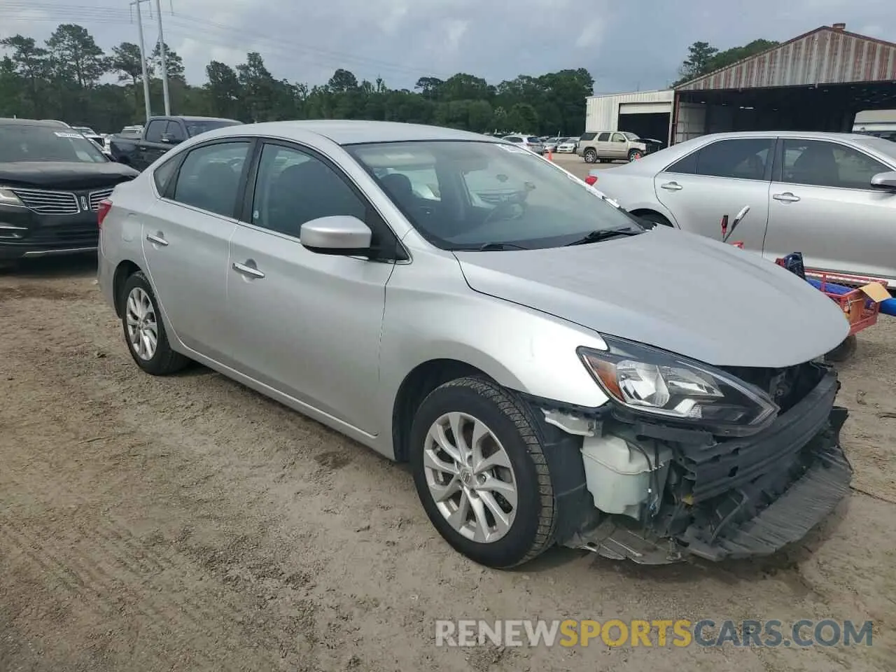 4 fotografías del automóvil dañado 3N1AB7AP8KY312355 NISSAN SENTRA 2019