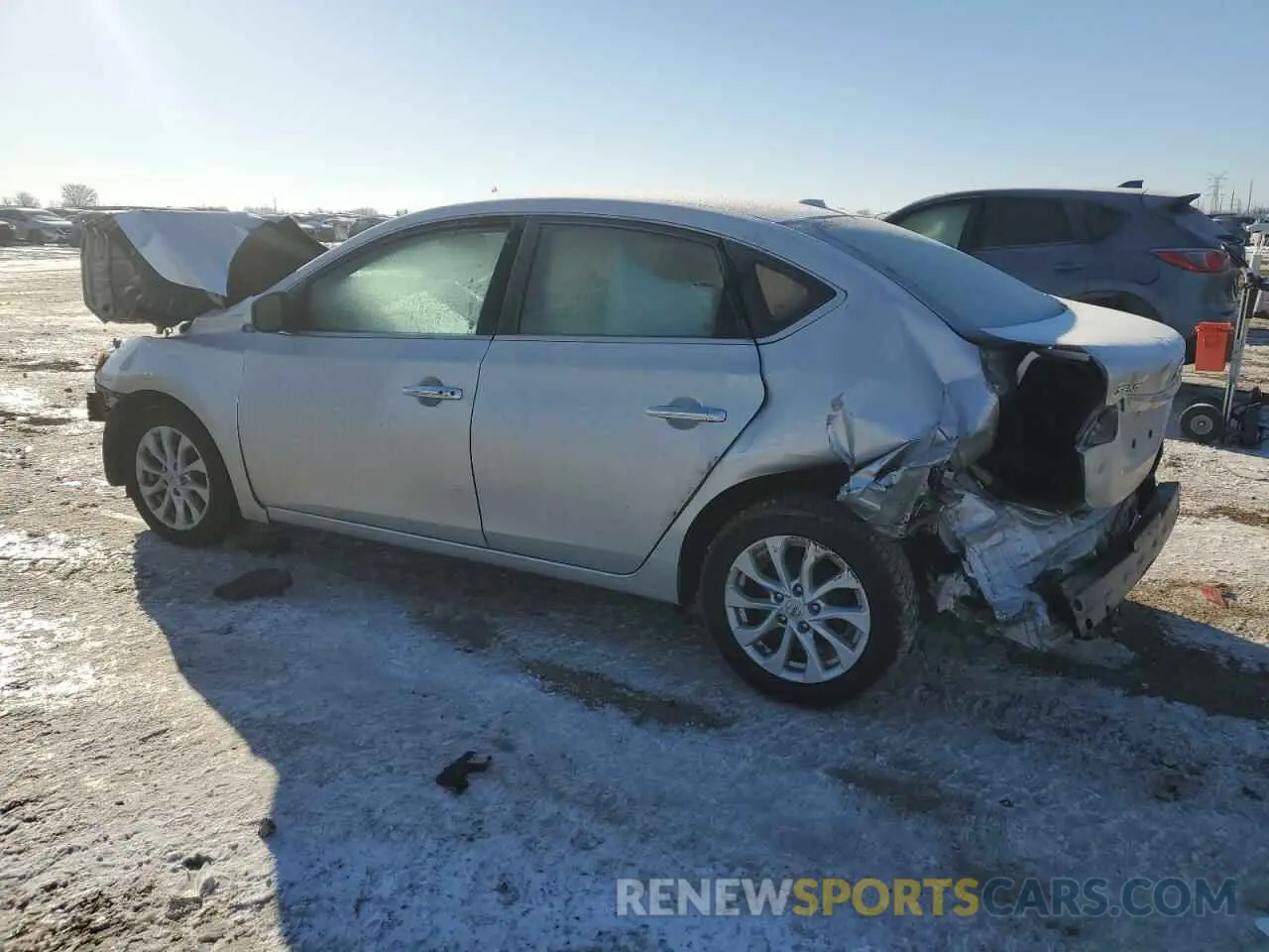 2 fotografías del automóvil dañado 3N1AB7AP8KY316924 NISSAN SENTRA 2019