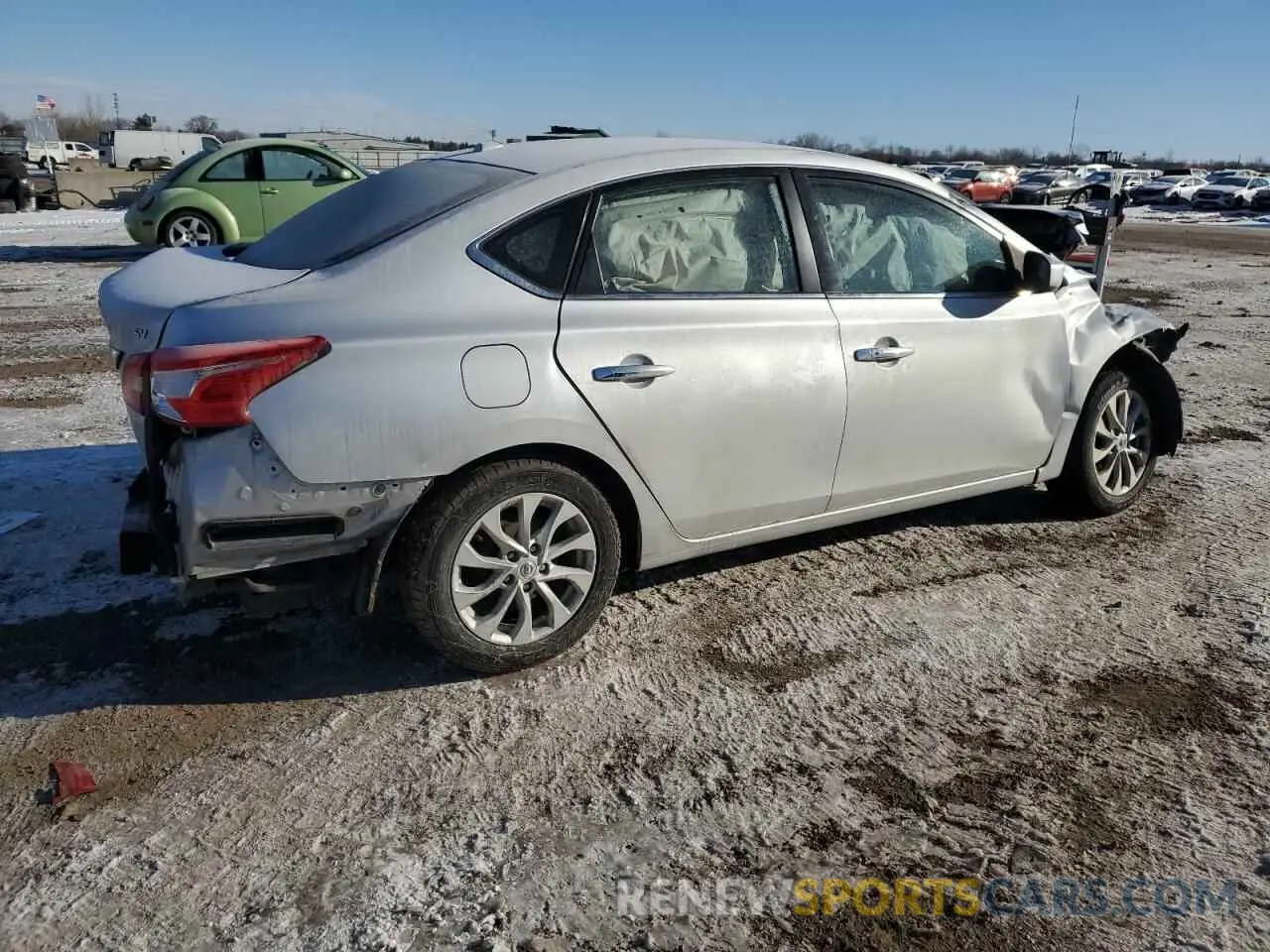 3 fotografías del automóvil dañado 3N1AB7AP8KY316924 NISSAN SENTRA 2019