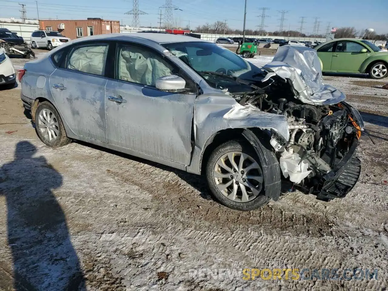 4 fotografías del automóvil dañado 3N1AB7AP8KY316924 NISSAN SENTRA 2019
