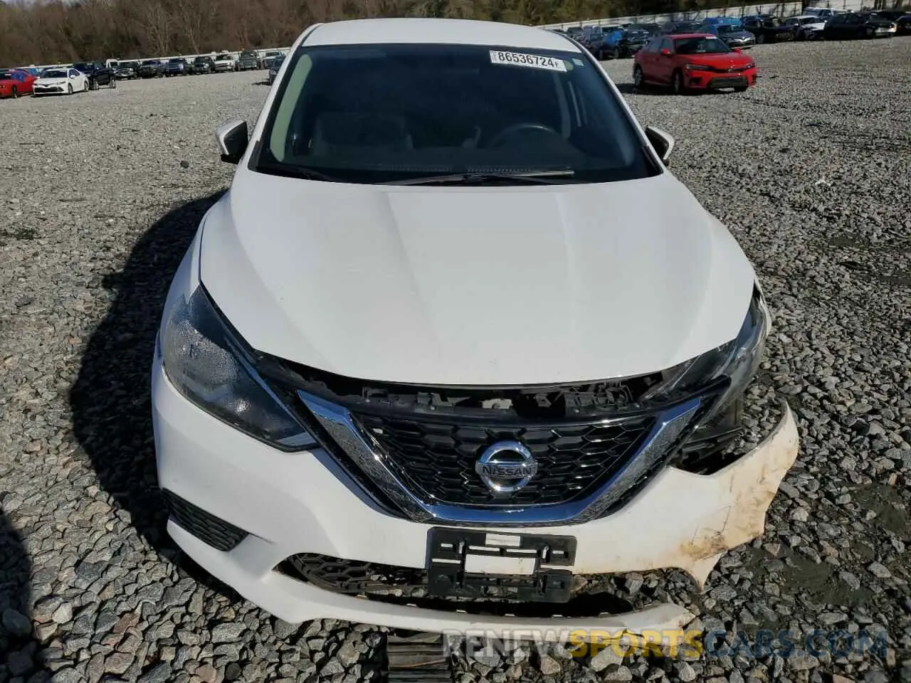 5 fotografías del automóvil dañado 3N1AB7AP8KY317751 NISSAN SENTRA 2019