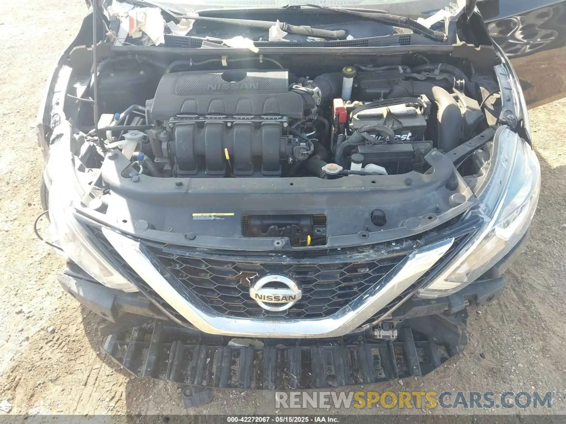 10 fotografías del automóvil dañado 3N1AB7AP8KY334372 NISSAN SENTRA 2019