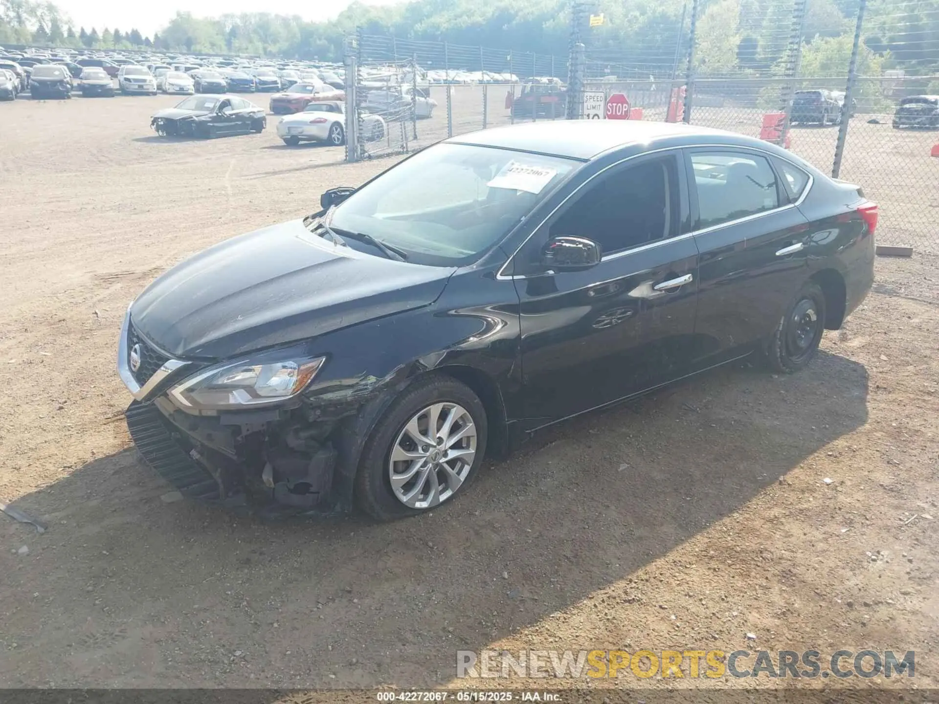2 fotografías del automóvil dañado 3N1AB7AP8KY334372 NISSAN SENTRA 2019