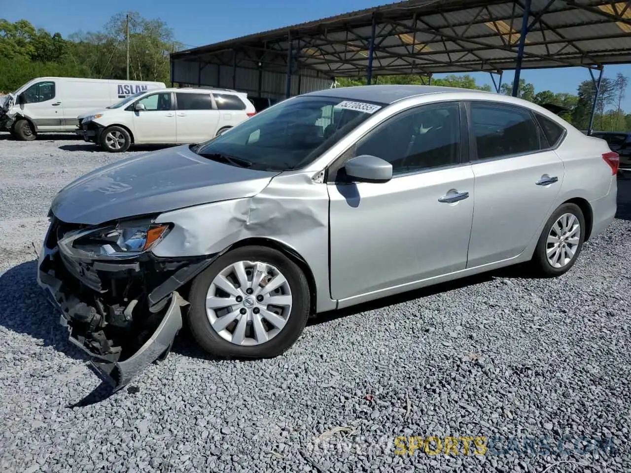1 fotografías del automóvil dañado 3N1AB7AP8KY355397 NISSAN SENTRA 2019