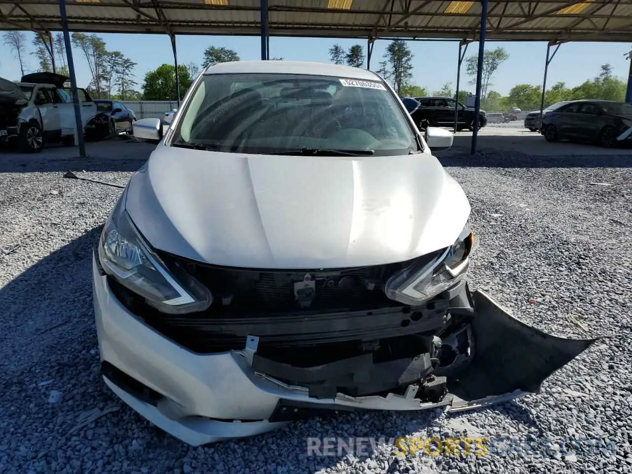 5 fotografías del automóvil dañado 3N1AB7AP8KY355397 NISSAN SENTRA 2019