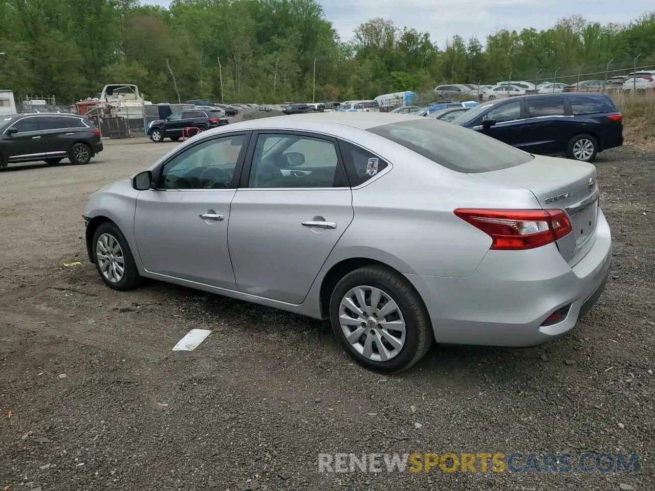 2 fotografías del automóvil dañado 3N1AB7AP8KY358476 NISSAN SENTRA 2019