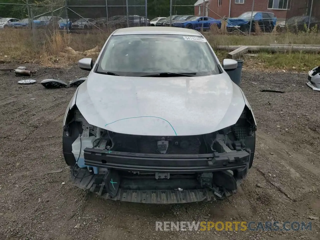 5 fotografías del automóvil dañado 3N1AB7AP8KY358476 NISSAN SENTRA 2019