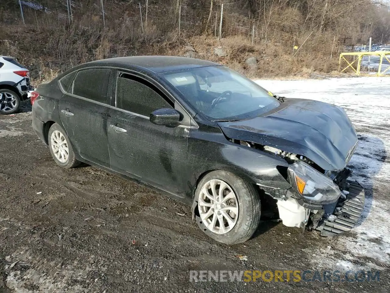 4 fotografías del automóvil dañado 3N1AB7AP8KY362642 NISSAN SENTRA 2019