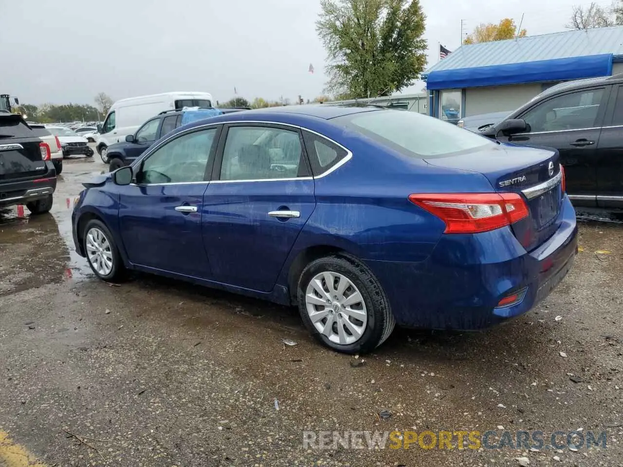 2 fotografías del automóvil dañado 3N1AB7AP8KY368277 NISSAN SENTRA 2019