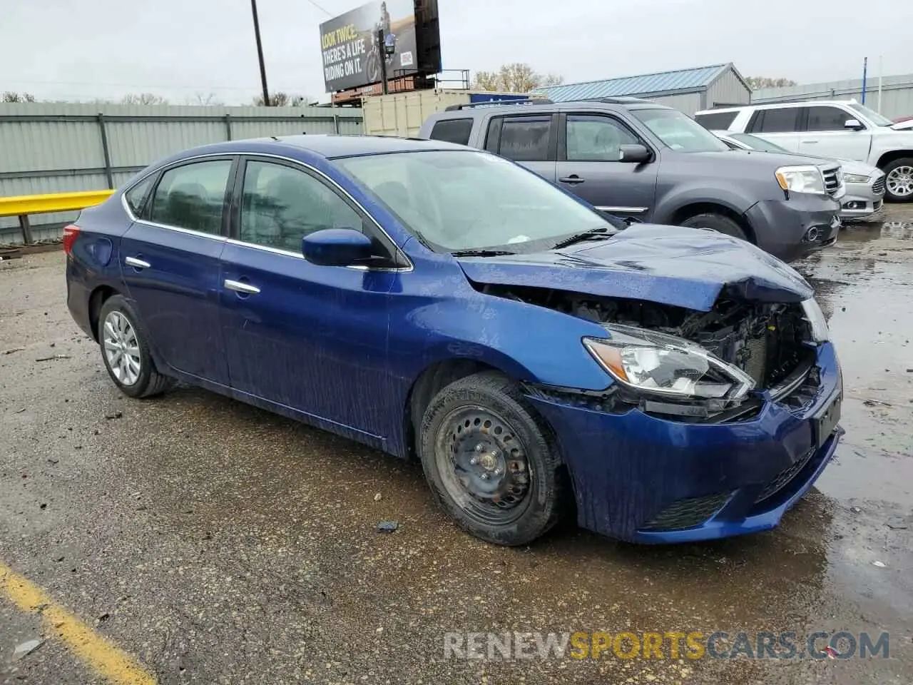 4 fotografías del automóvil dañado 3N1AB7AP8KY368277 NISSAN SENTRA 2019