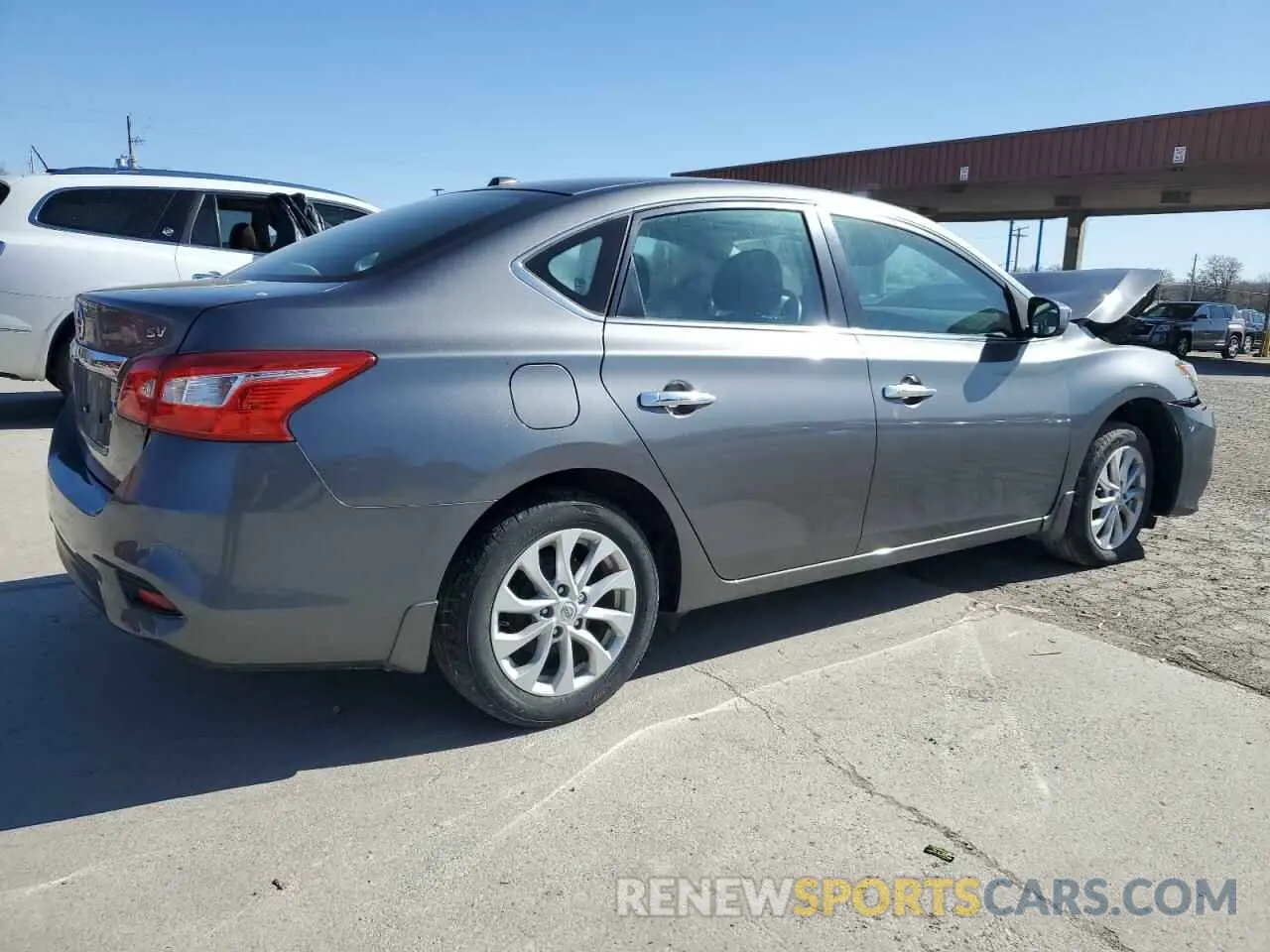 3 fotografías del automóvil dañado 3N1AB7AP8KY374466 NISSAN SENTRA 2019