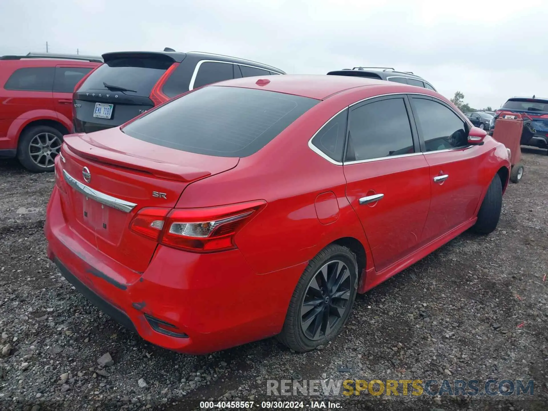 4 fotografías del automóvil dañado 3N1AB7AP8KY377416 NISSAN SENTRA 2019