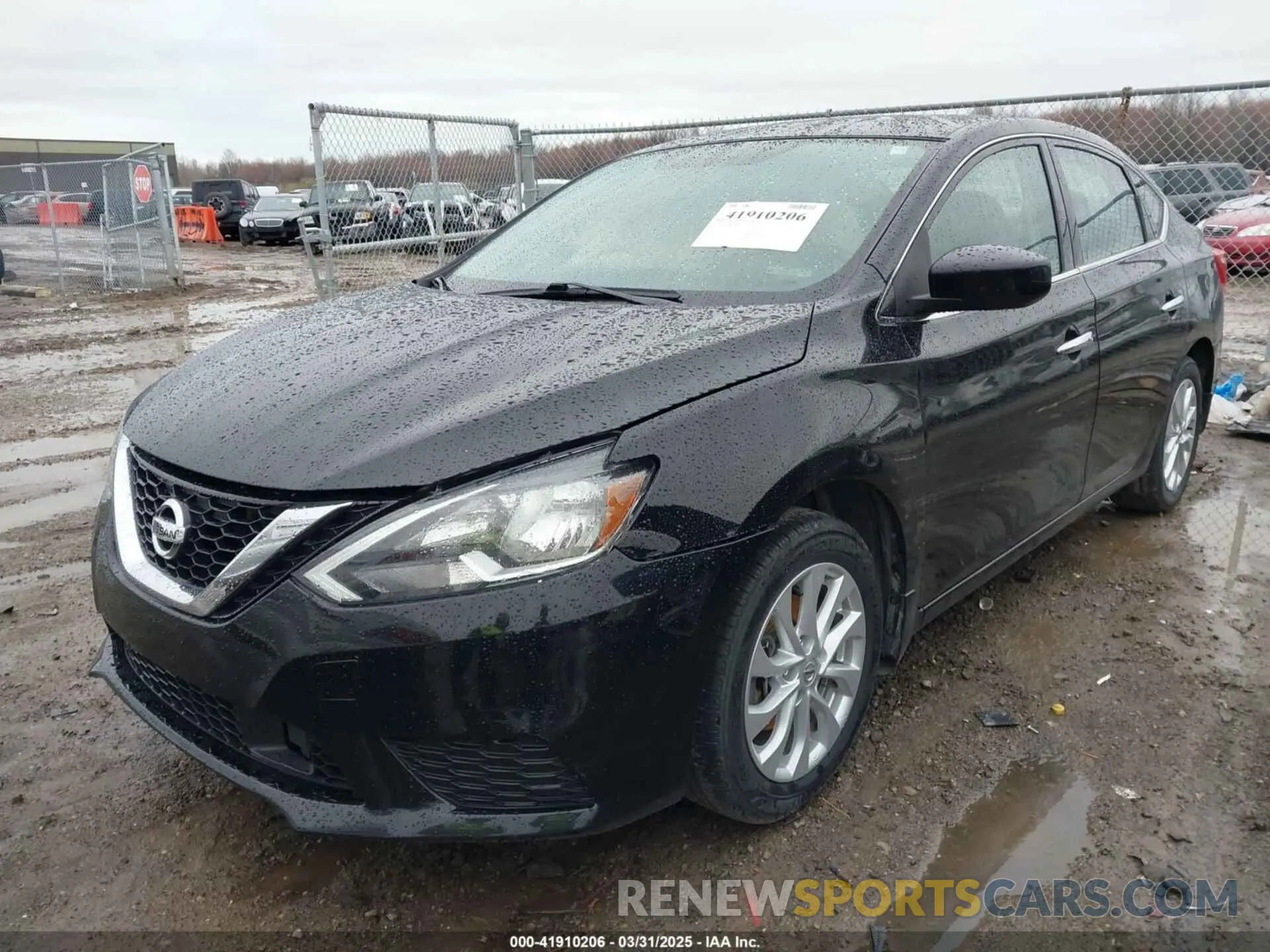 2 fotografías del automóvil dañado 3N1AB7AP8KY378095 NISSAN SENTRA 2019