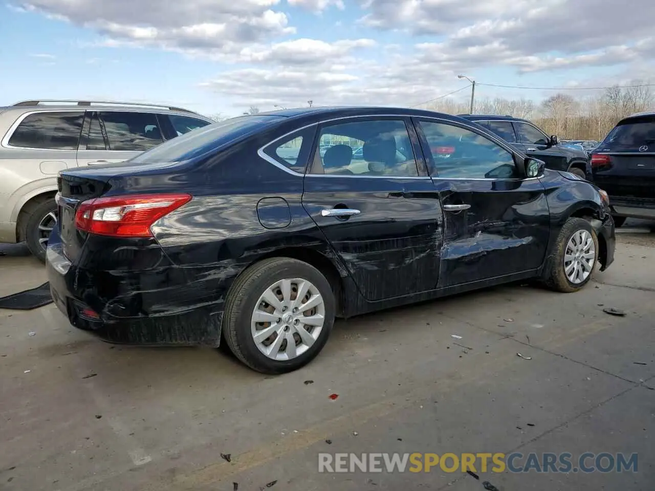 3 fotografías del automóvil dañado 3N1AB7AP8KY389405 NISSAN SENTRA 2019