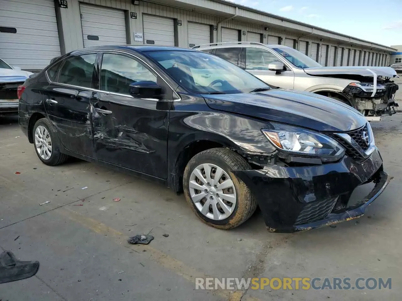 4 fotografías del automóvil dañado 3N1AB7AP8KY389405 NISSAN SENTRA 2019