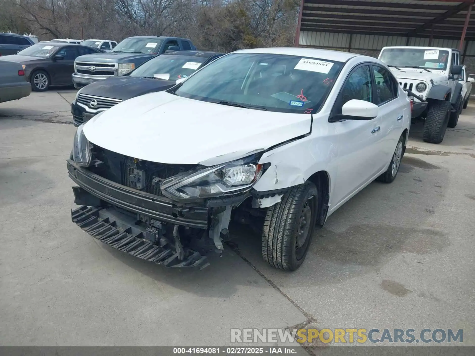 2 fotografías del automóvil dañado 3N1AB7AP8KY425934 NISSAN SENTRA 2019