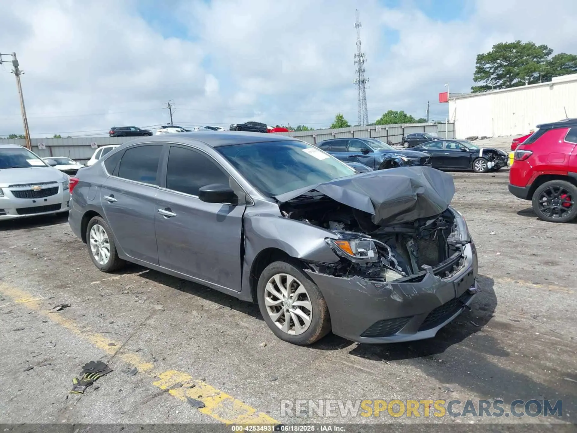 1 fotografías del automóvil dañado 3N1AB7AP8KY429868 NISSAN SENTRA 2019