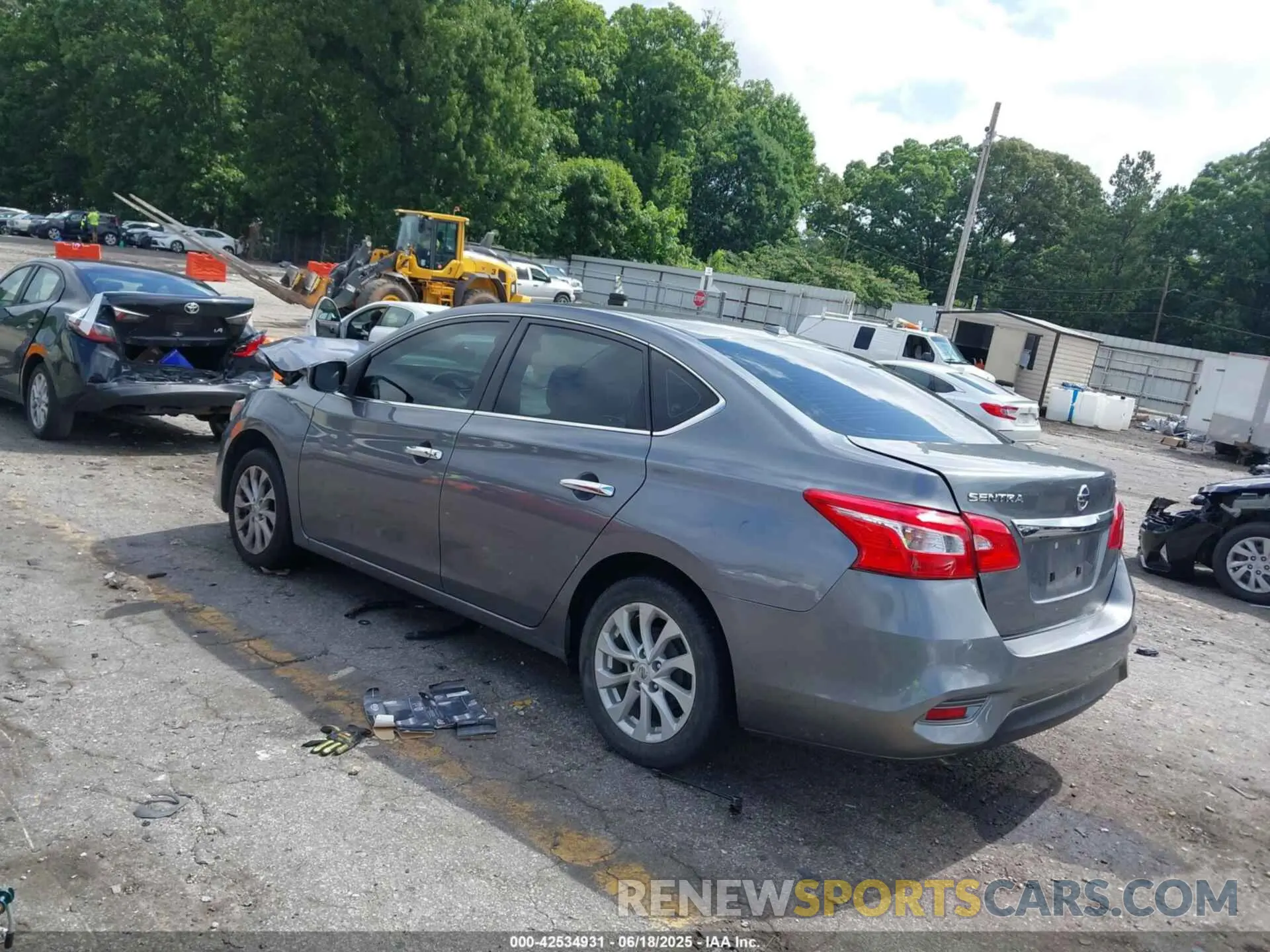 3 fotografías del automóvil dañado 3N1AB7AP8KY429868 NISSAN SENTRA 2019