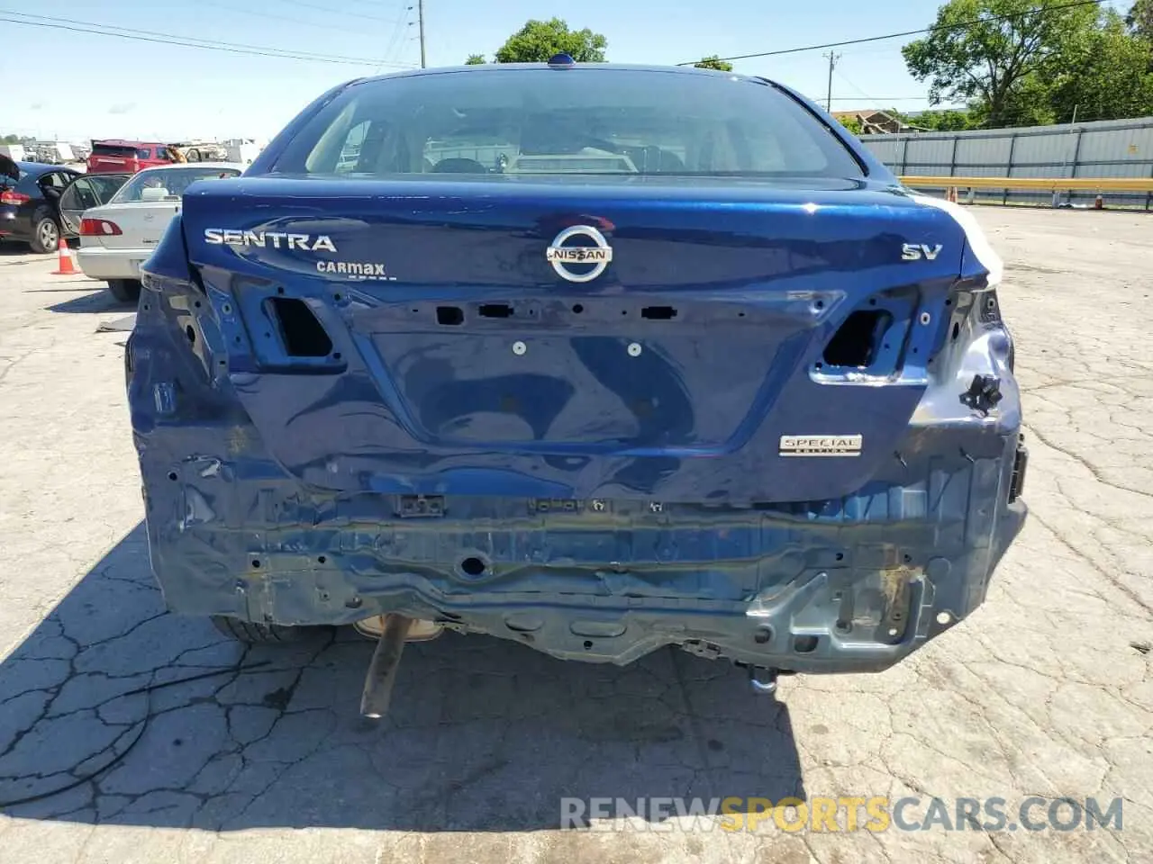 6 fotografías del automóvil dañado 3N1AB7AP8KY453037 NISSAN SENTRA 2019