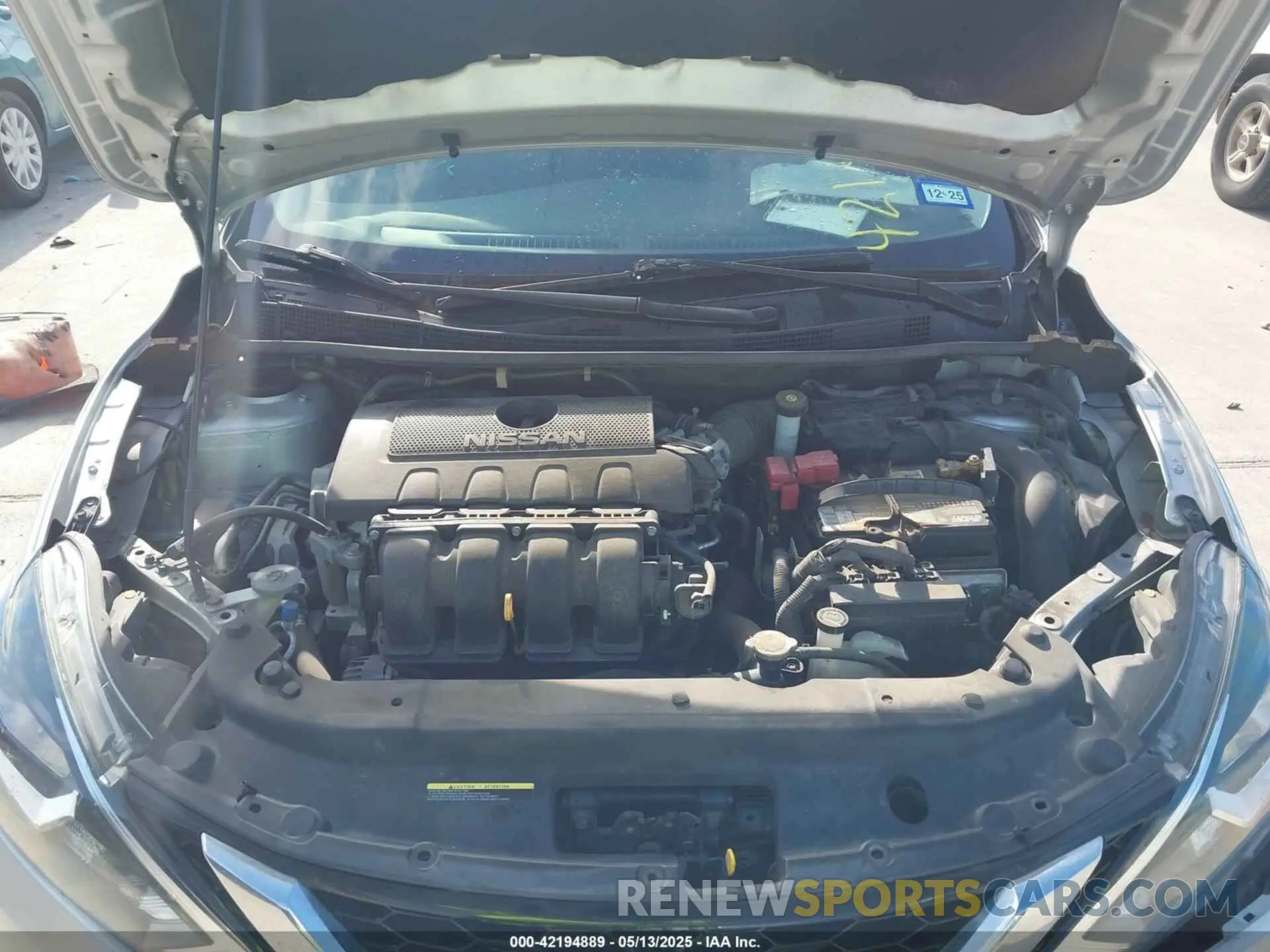 10 fotografías del automóvil dañado 3N1AB7AP8KY456164 NISSAN SENTRA 2019