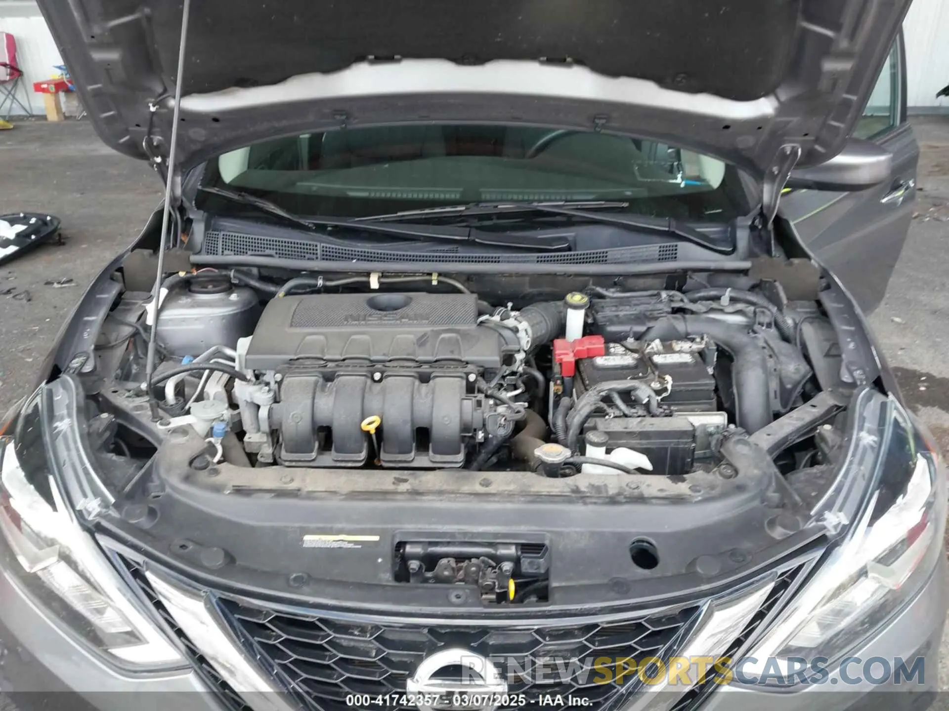 10 fotografías del automóvil dañado 3N1AB7AP8KY456729 NISSAN SENTRA 2019