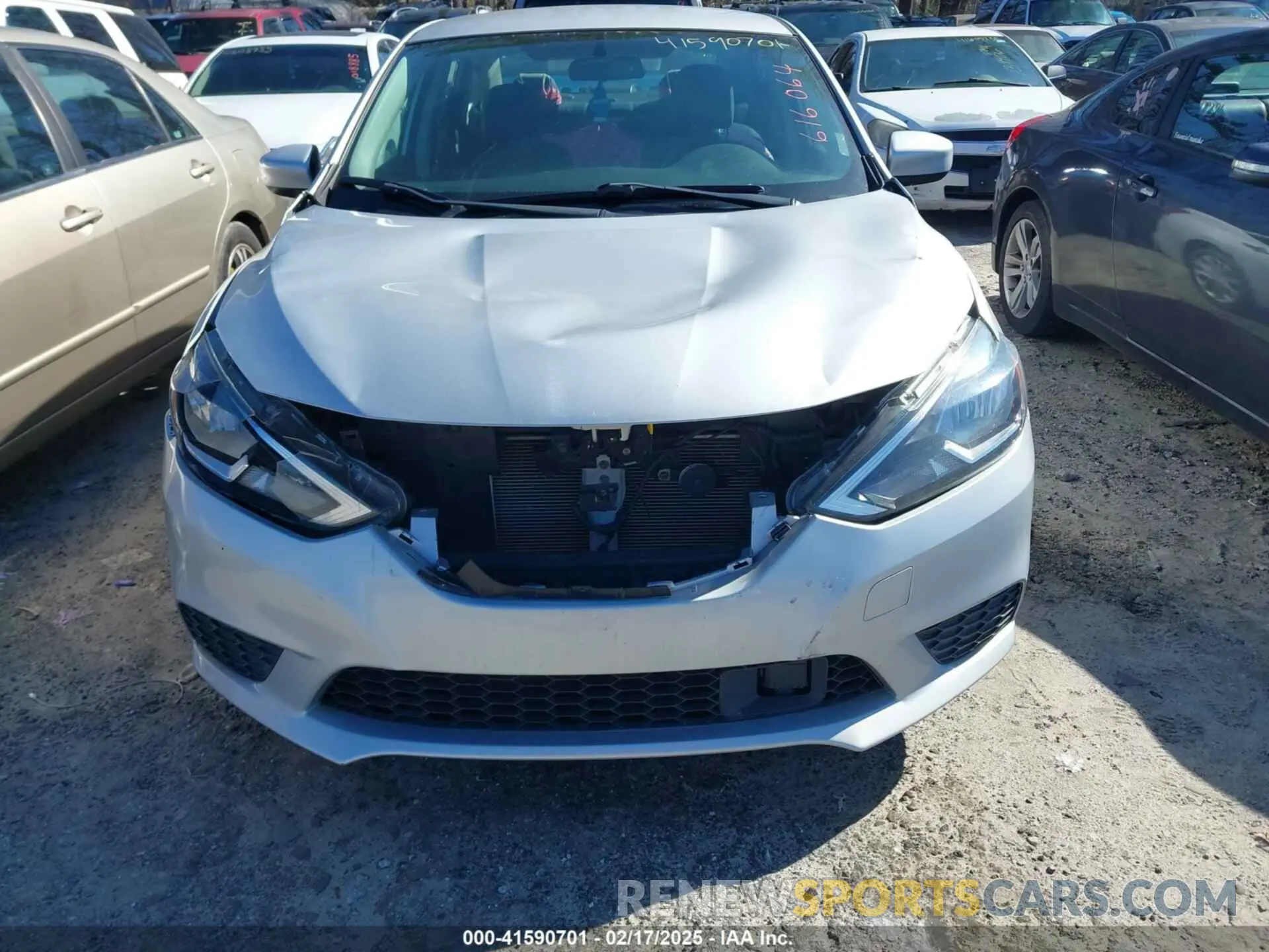 11 fotografías del automóvil dañado 3N1AB7AP9KL616064 NISSAN SENTRA 2019