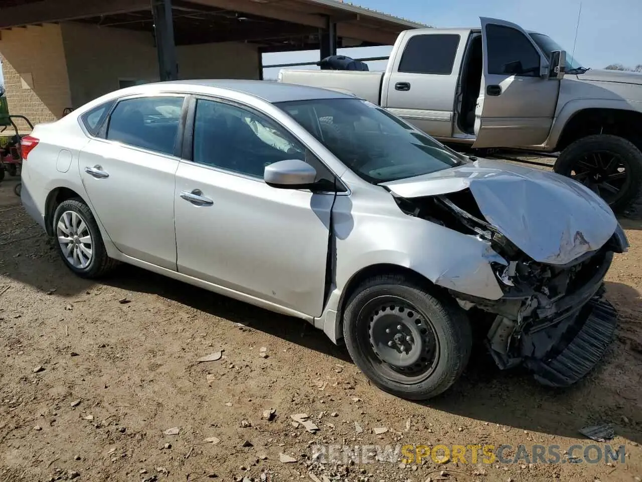 4 fotografías del automóvil dañado 3N1AB7AP9KY215861 NISSAN SENTRA 2019