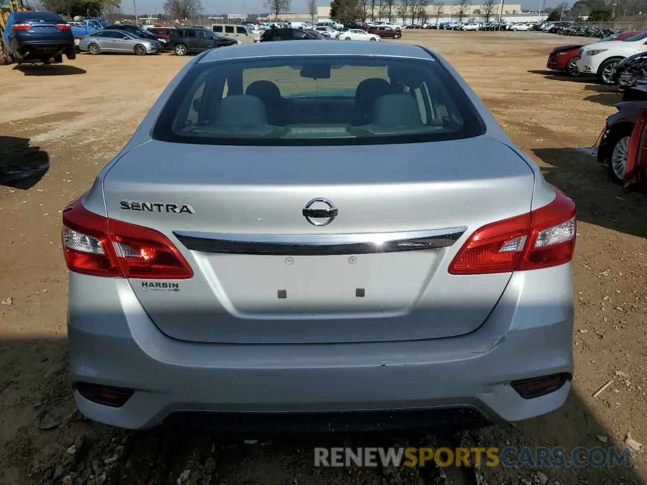 6 fotografías del automóvil dañado 3N1AB7AP9KY215861 NISSAN SENTRA 2019