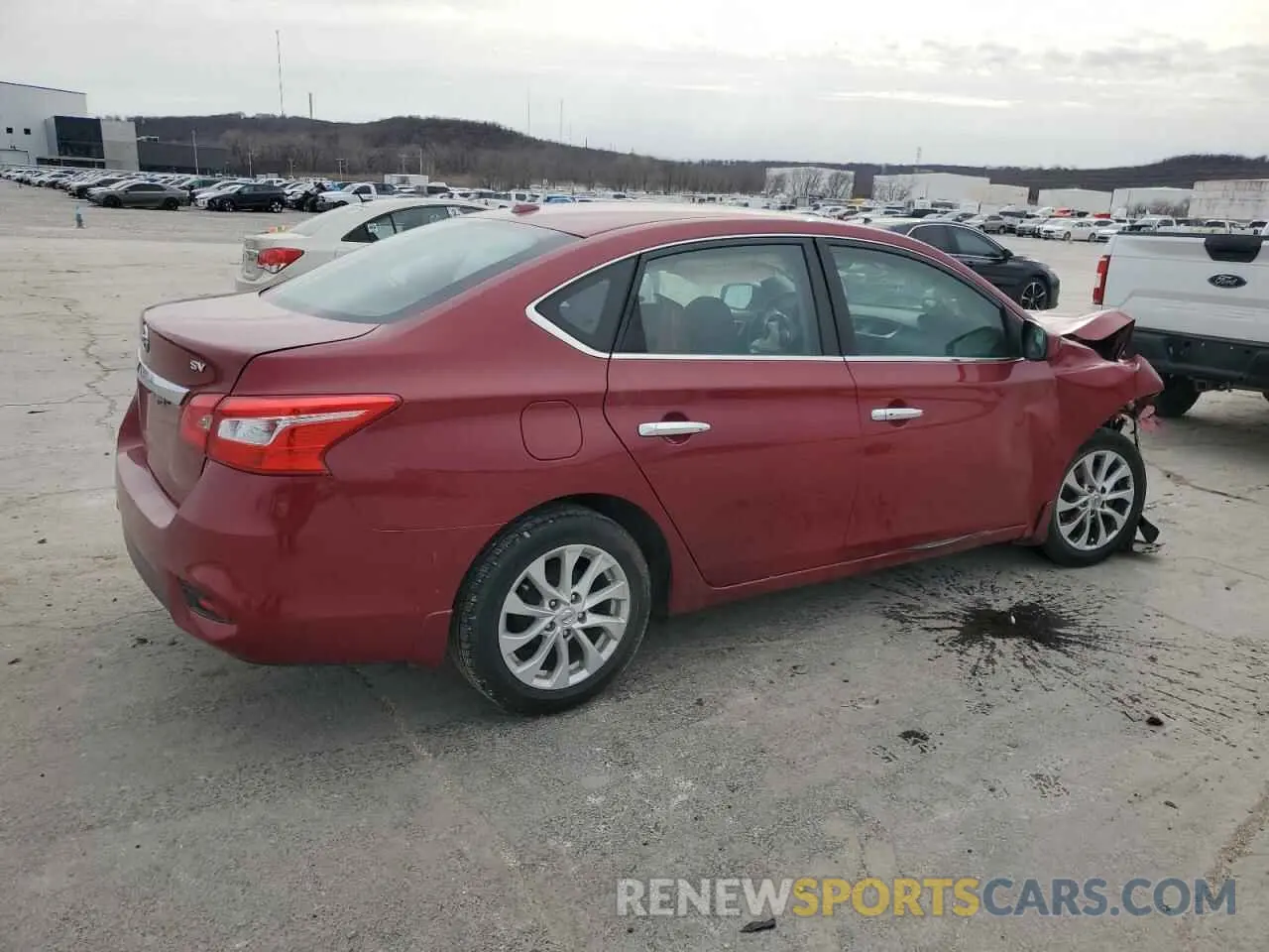 3 fotografías del automóvil dañado 3N1AB7AP9KY225371 NISSAN SENTRA 2019