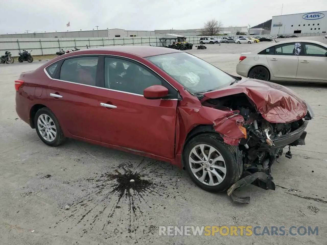 4 fotografías del automóvil dañado 3N1AB7AP9KY225371 NISSAN SENTRA 2019