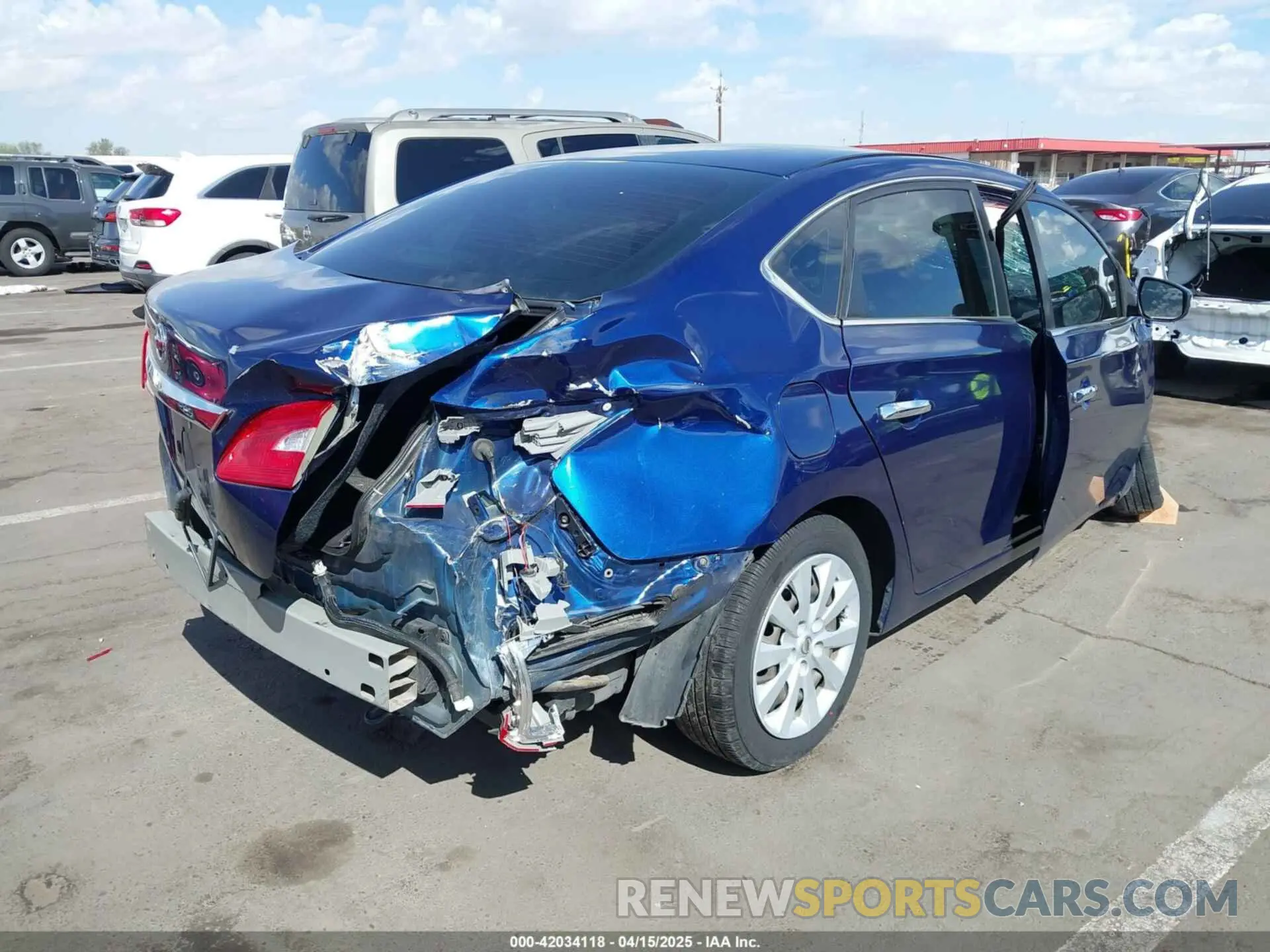 4 fotografías del automóvil dañado 3N1AB7AP9KY235401 NISSAN SENTRA 2019